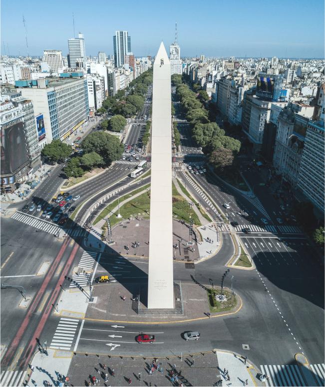 Paisaje obelisco Argentina